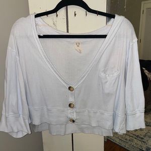 free people cardigan crop top